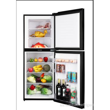 Refrigerador con congelador superior de doble puerta BCD-130 130L